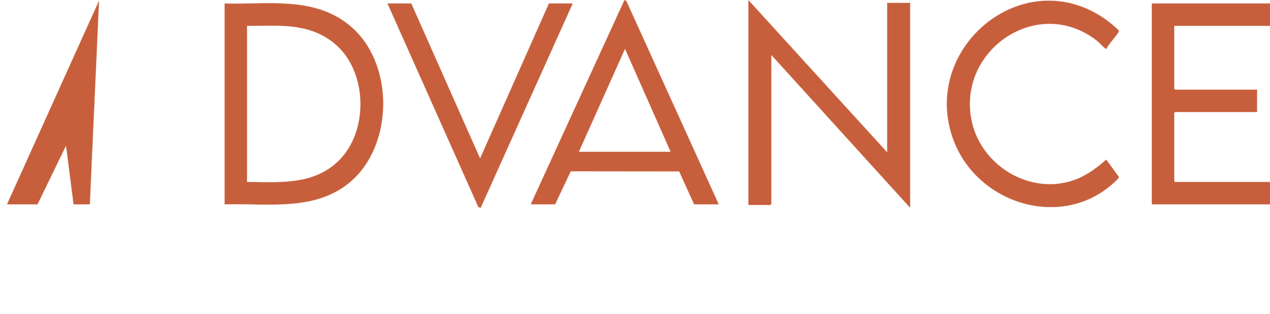 advance white logo