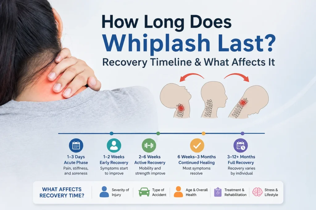 how long does whiplash last