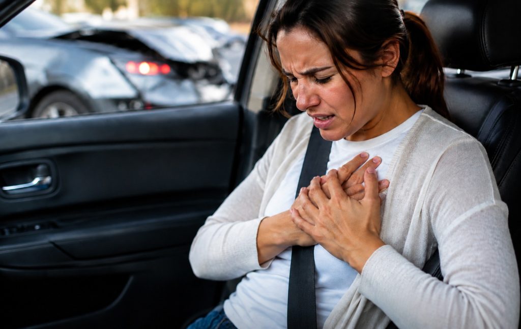 chest pain after car accident