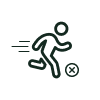 Icon showing heel pain that cuts a walk short