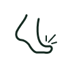 Icon showing a limp caused by plantar fasciitis heel pain