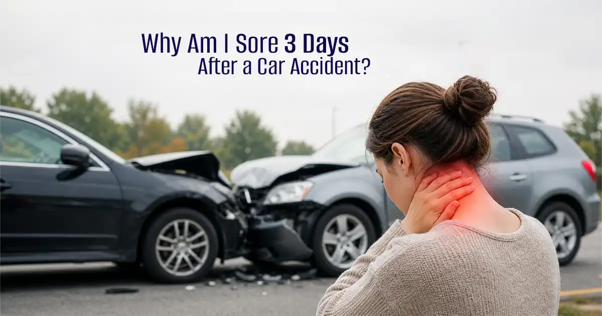 Delayed symptoms like whiplash and neck stiffness after a car accident