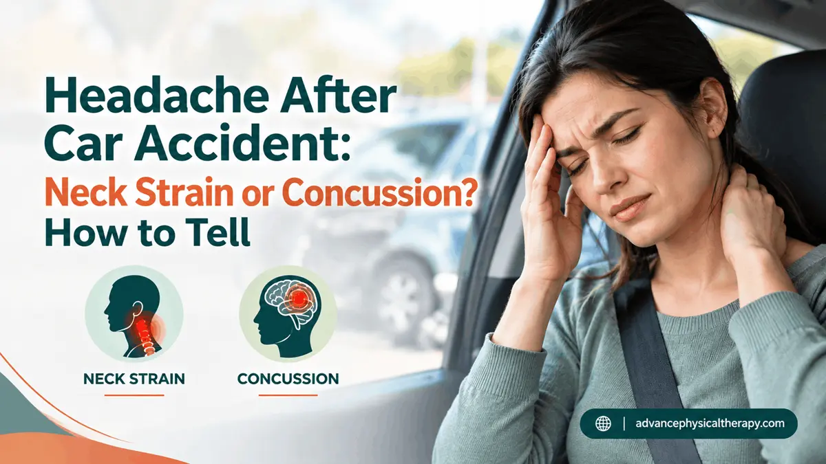 Headache After Car Accident Neck Strain or Concussion How to Tell